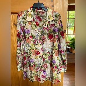Soft Surroundings shirt style blouse 3X